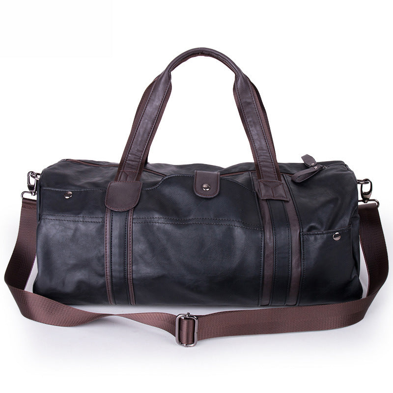 Leather leisure travel bag