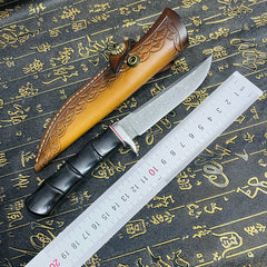 Damascus Steel Mini Camping Self-defense Knife