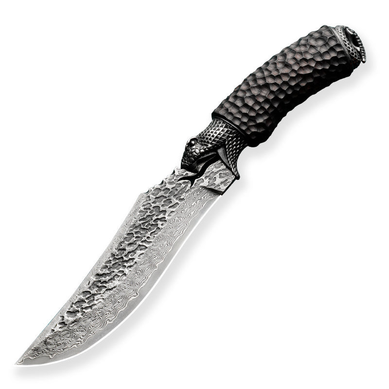 Damascus Steel Handmade Collection High Hardness Outdoor Wilderness Survival Knife