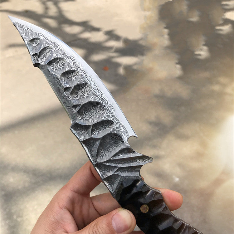 Handcrafted Forged Steel Core Damascus Knife