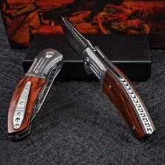 Portable Outdoor Damascus Steel Folding Knife