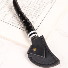 Incense Supplies Sheep Horn Incense Knife Portable Damascus Steel