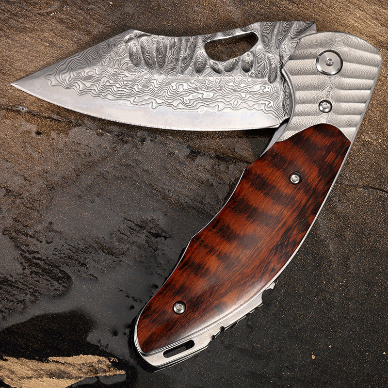 Damascus Steel Pocket Knife