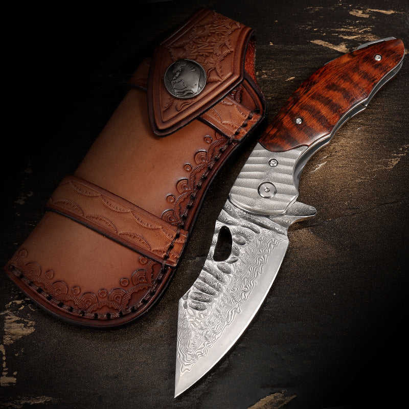 Damascus Steel Pocket Knife